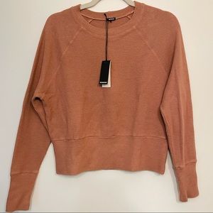Monrow Brushed Thermal Raglan Sweatshirt